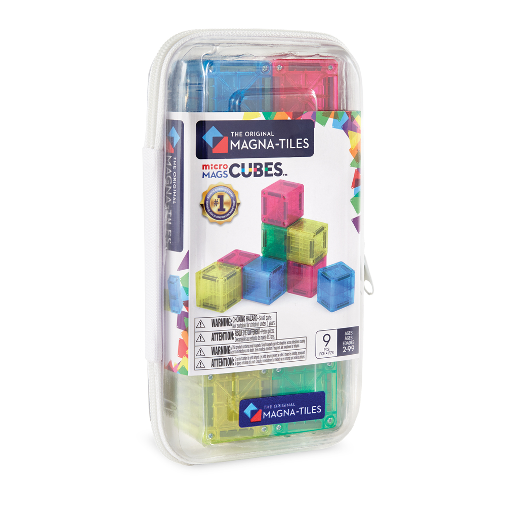 Magna-Tiles microMAGS - Cubes 9-Piece Magnetic Set