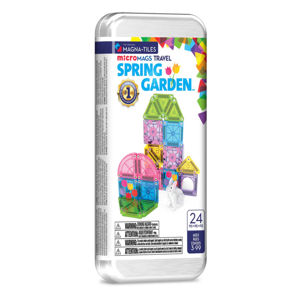 Magna-Tiles microMAGS - Spring Garden 24-Piece Travel Set