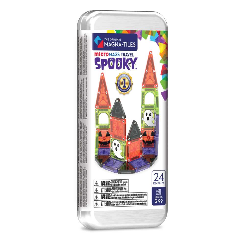 Magna-Tiles microMAGS - Spooky Travel Set - 24 Piece Set