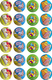 Bugs & Birds Reading Metallic Stickers