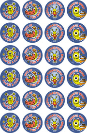 Alien Invaders - Metallic Merit Stickers (Pack of 96)