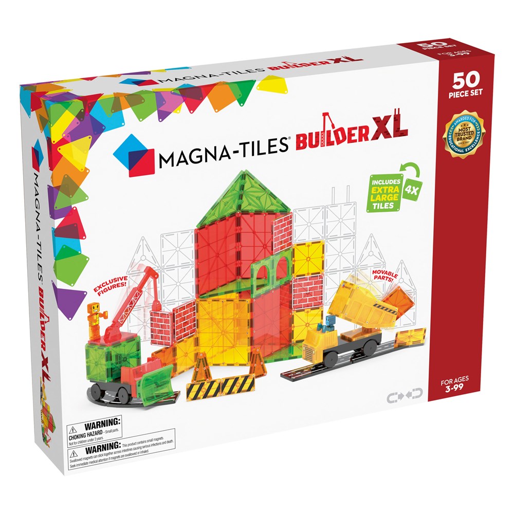 Magna-Tiles Builder XL - 50 Piece Set