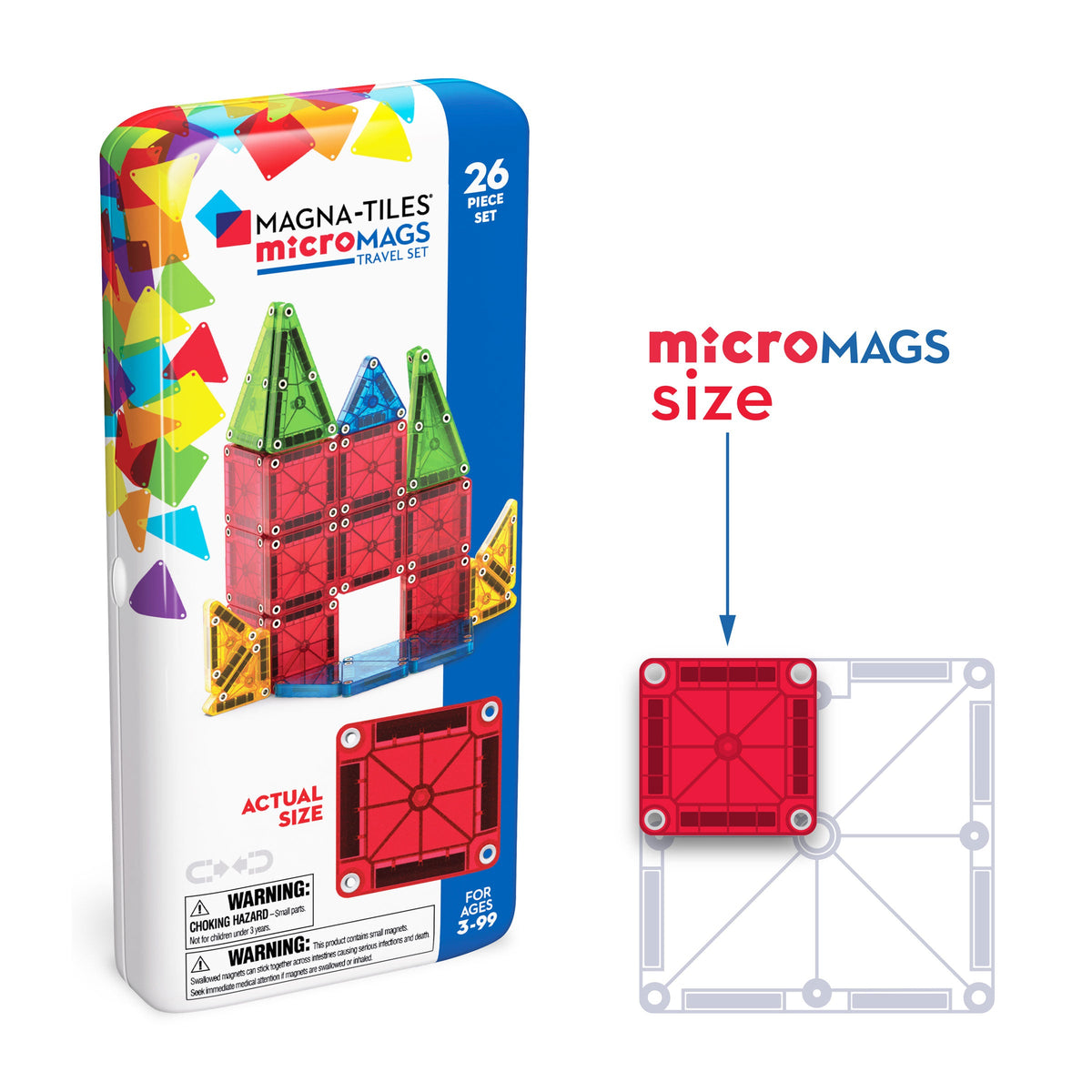 Magna-Tiles microMAGS - Travel Set - 26 Piece Set - view 4