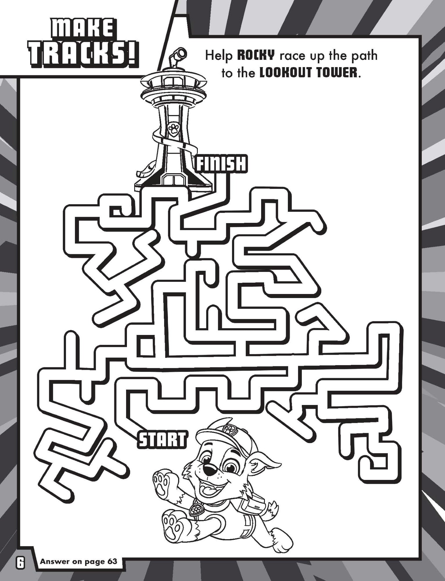 PAW Patrol - Mega Colouring Book - To the Rescue! — inside page 5