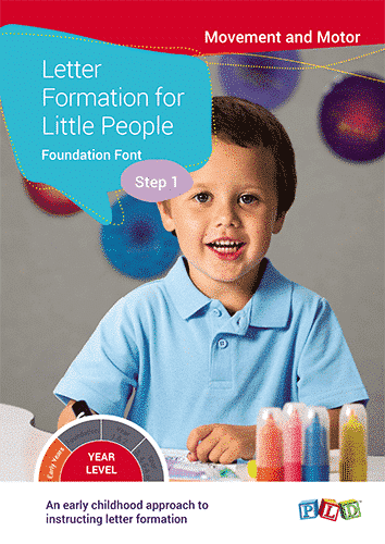 Letter Formation for Little People - Foundation Font: Step 1