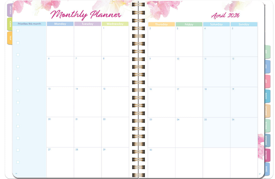 Deluxe Primary 6-Period Daily Planner 2027 - Acacia - A4, Wiro Bound — Createl 2524D — image 3