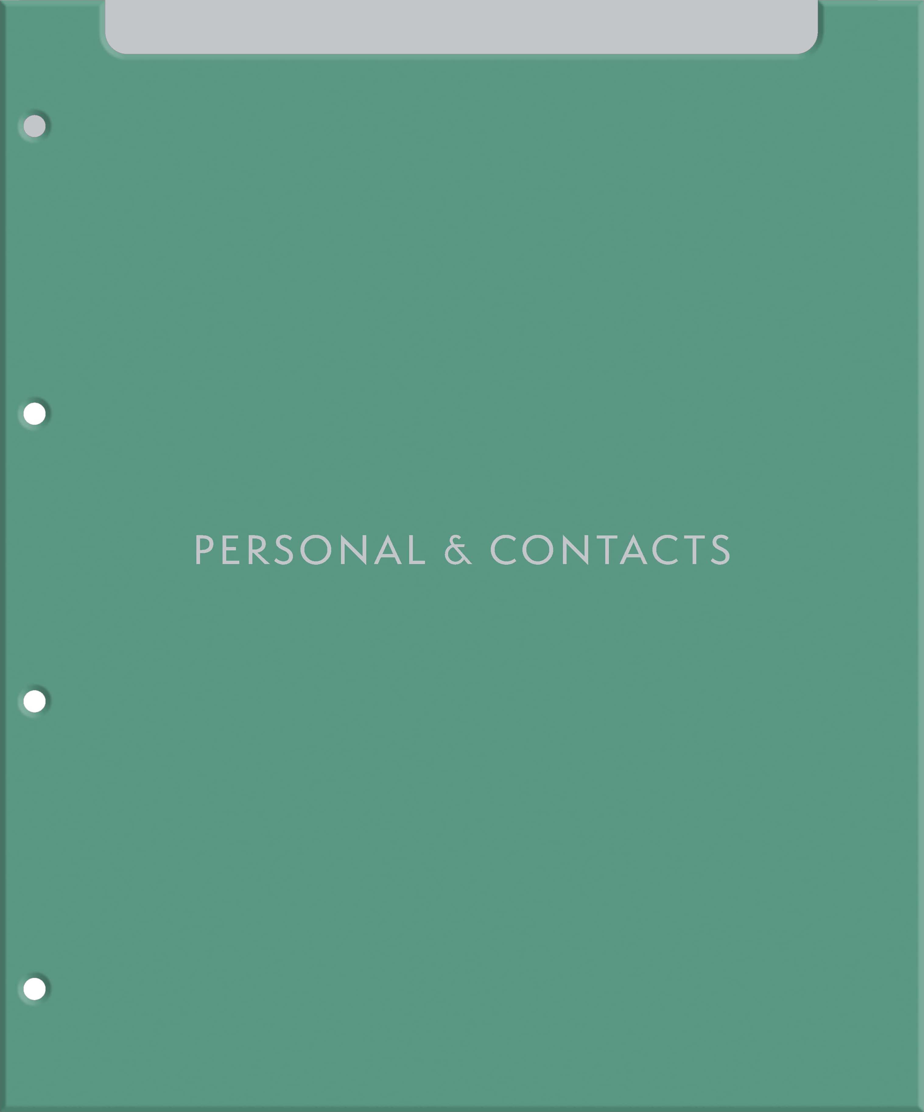 Just In Case - Document Folio — inside page 3