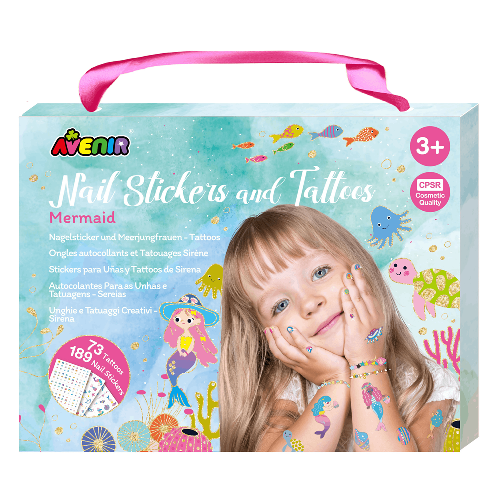 Avenir Nail Stickers and Tattoos - Mermaids
