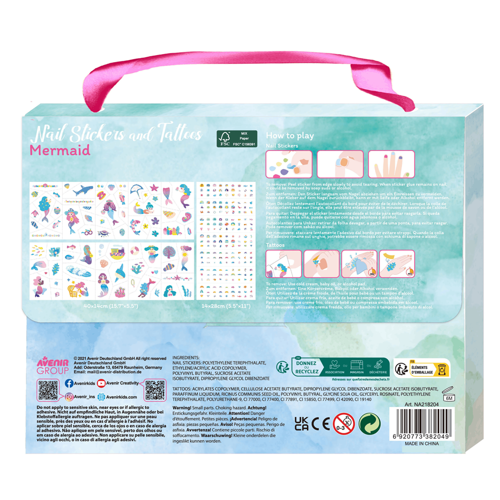 Avenir Nail Stickers and Tattoos - Mermaids - view 2