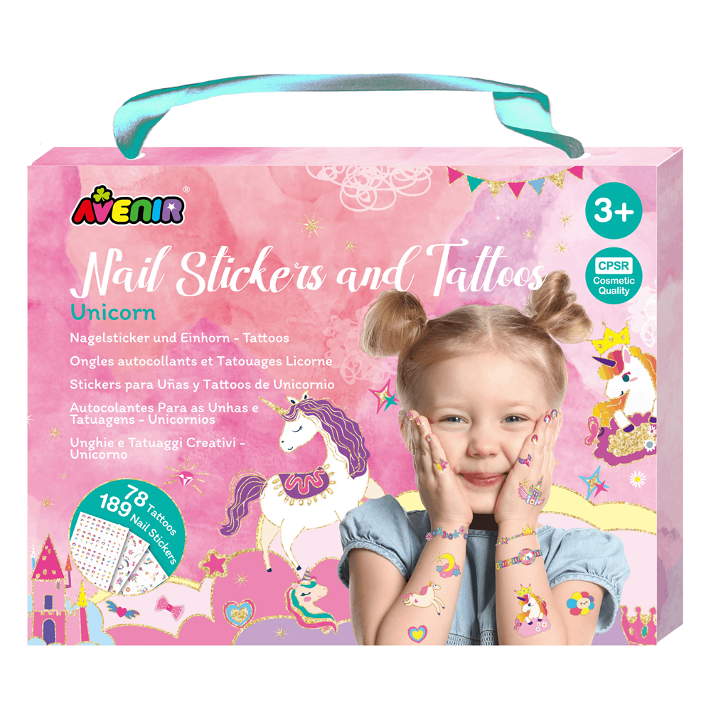 Avenir Nail Stickers and Tattoos - Unicorns
