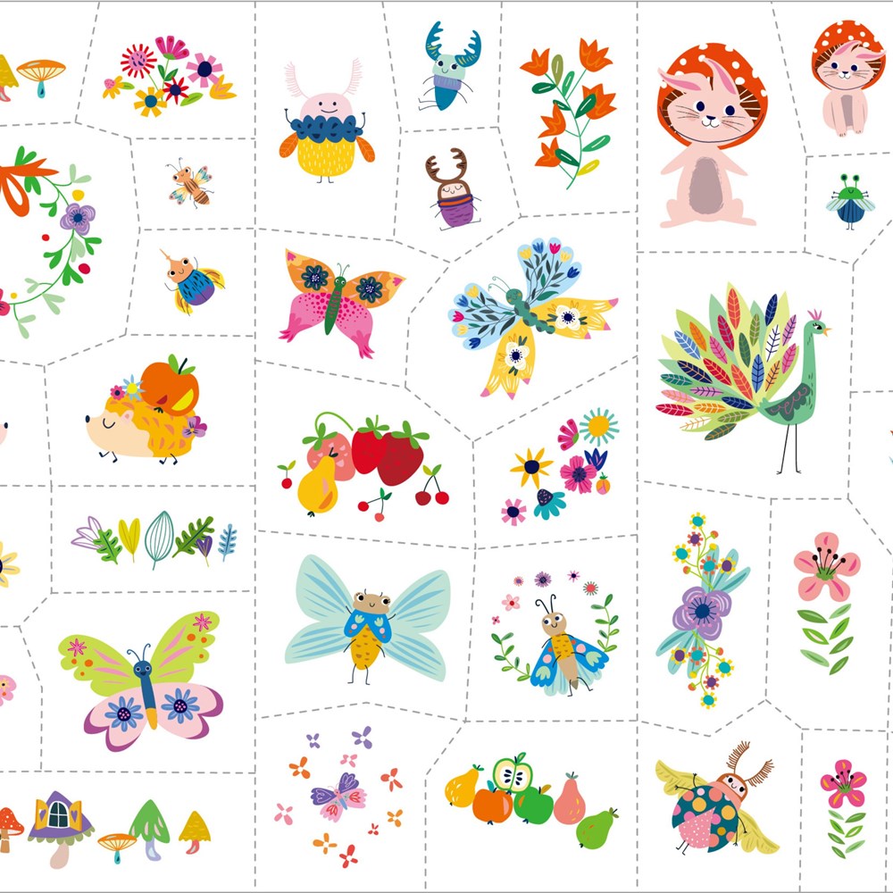 Avenir Face Stickers and Tattoos - Fantasy Garden World - view 2