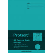 Protext A4 Exercise Book - 18mm Dotted Thirds (Dog) 48PG