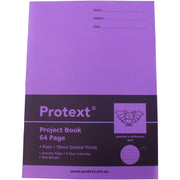 Protext 330x240mm Project Book - Plain/ 18mm Dotted Thirds (Bat) 64PG
