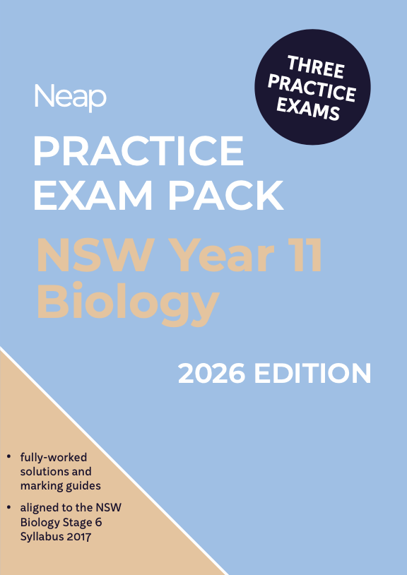 Neap Practice Exam Pack: HSC Year 11 Biology 2026 Edition (3 Exams)