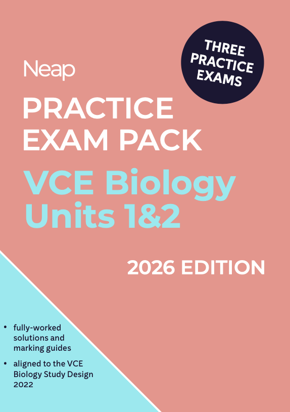 Neap Practice Exam Pack: VCE Biology Units 1&2 2026 Edition (3 Exams)