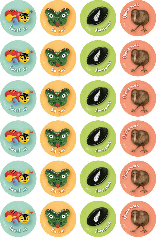 Kiwiana - Merit Stickers