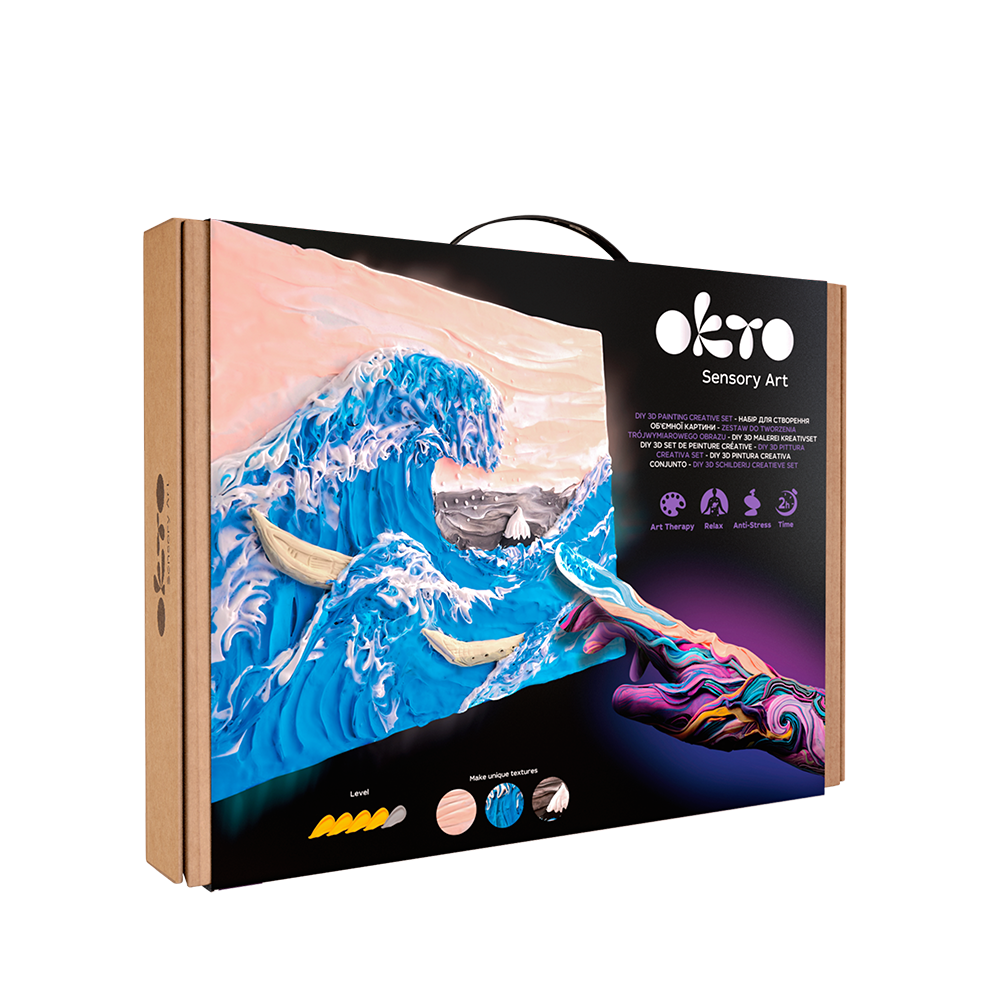 Okto Sensory Art Creative Set: Big Wave in Kanawaga