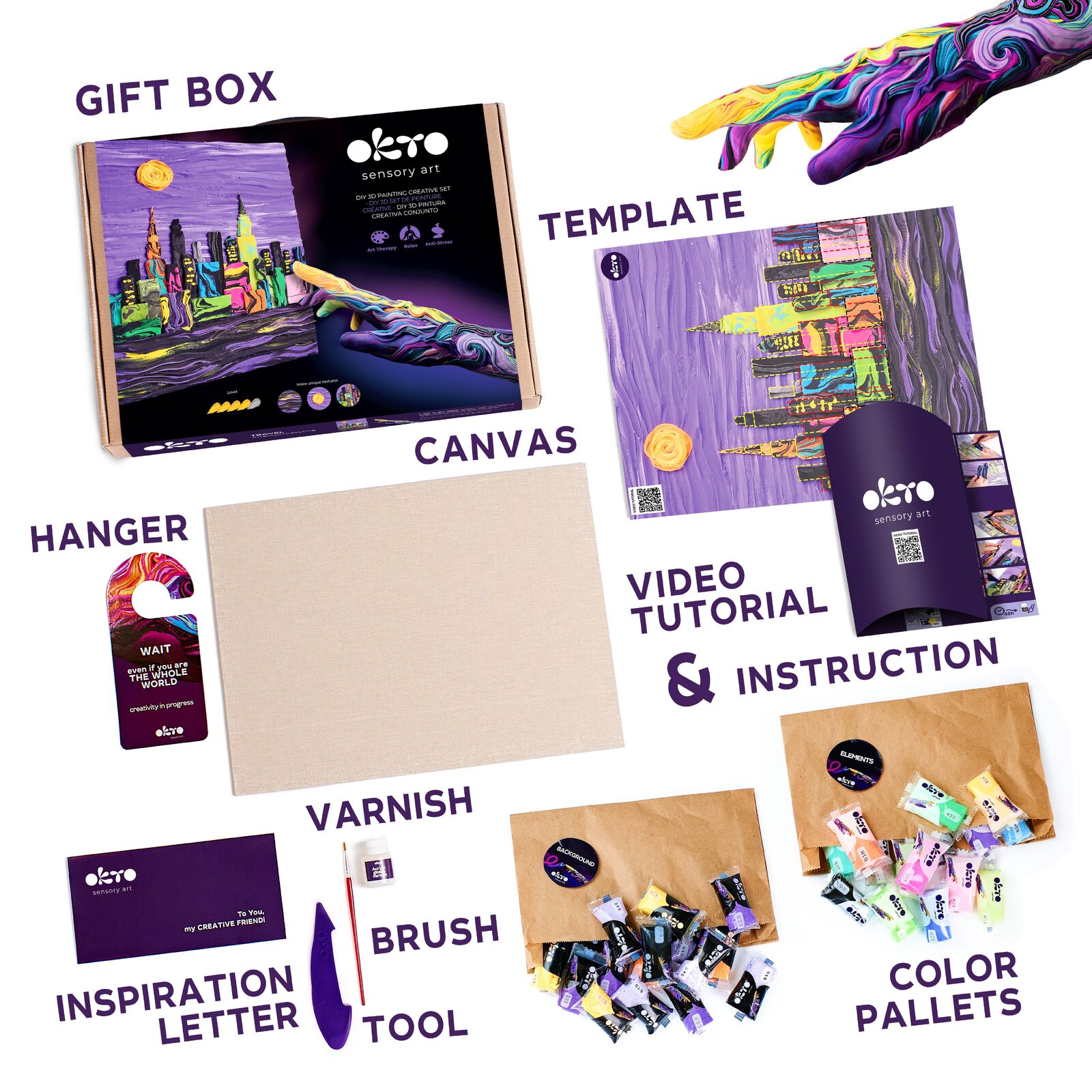 Okto Sensory Art 3D Creative Set: New York Skyline