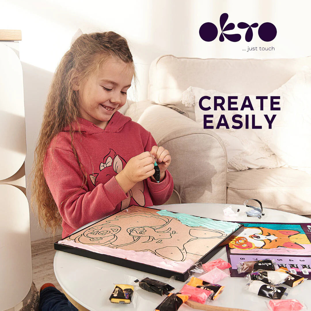Okto Paint by Numbers with Clay: Fox