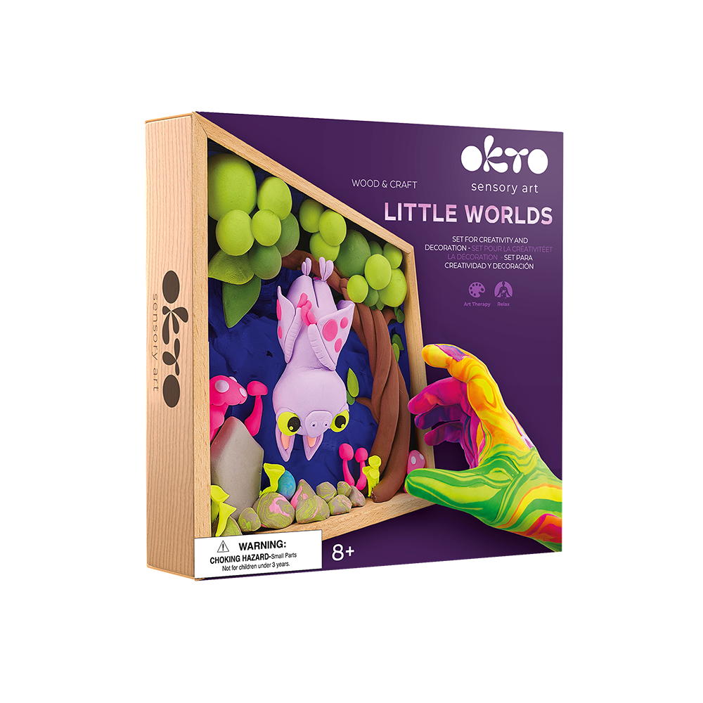 Okto Wood & Craft DIY Little Worlds 21x21cm: Bat