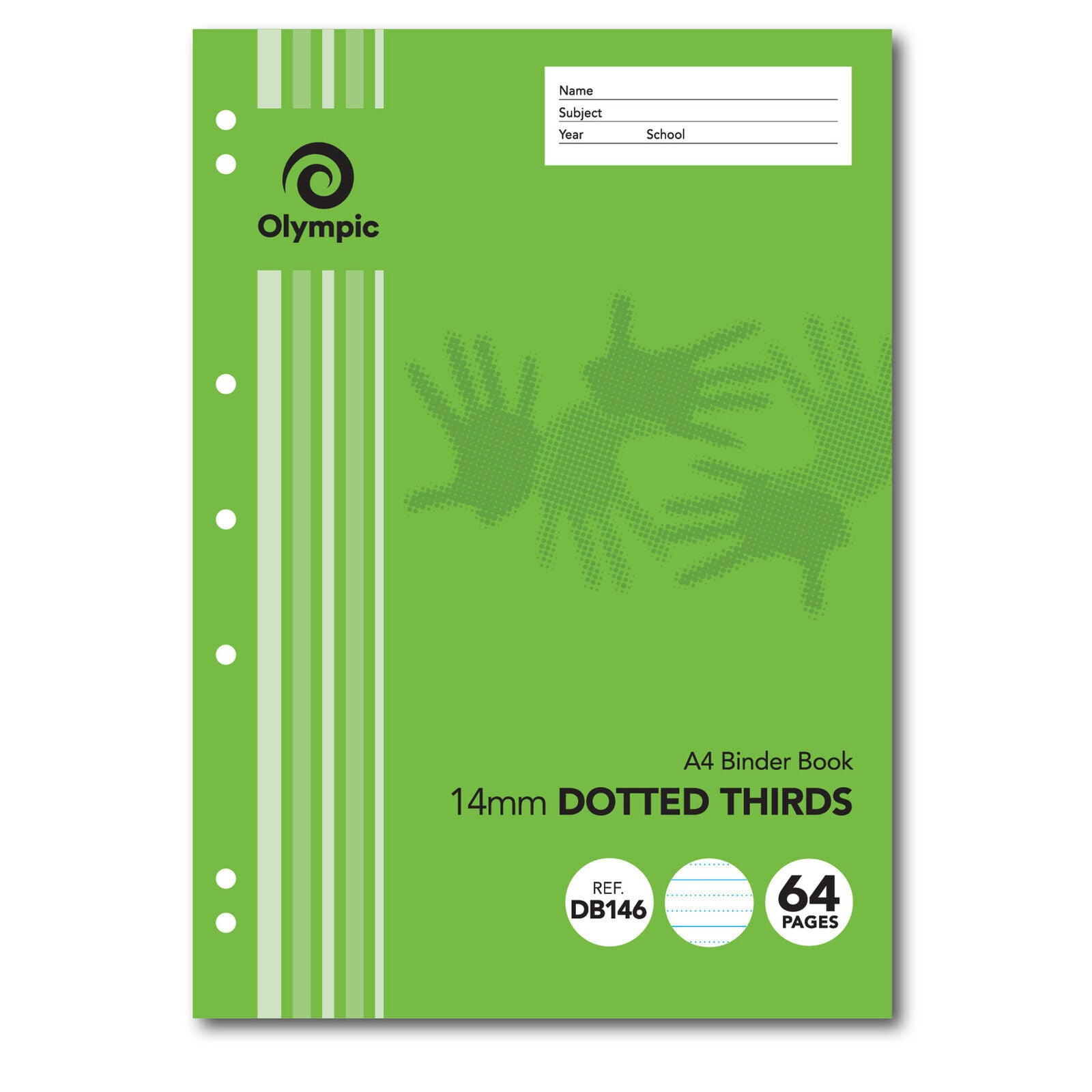 Olympic Binder Book - A4 14mm Dotted-Thirds: 64pg (Single)