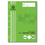 Olympic Binder Book - A4 14mm Dotted-Thirds: 64pg (Single)