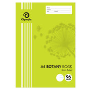 Olympic Botany Book - A4 8mm Ruled: 96pg (Single)