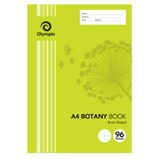 Olympic Botany Book - A4 8mm Ruled: 96pg (Pack of 10)