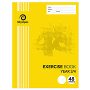 Olympic Exercise Book - 225x175mm Year 3/4: 48pg (Pack of 20)
