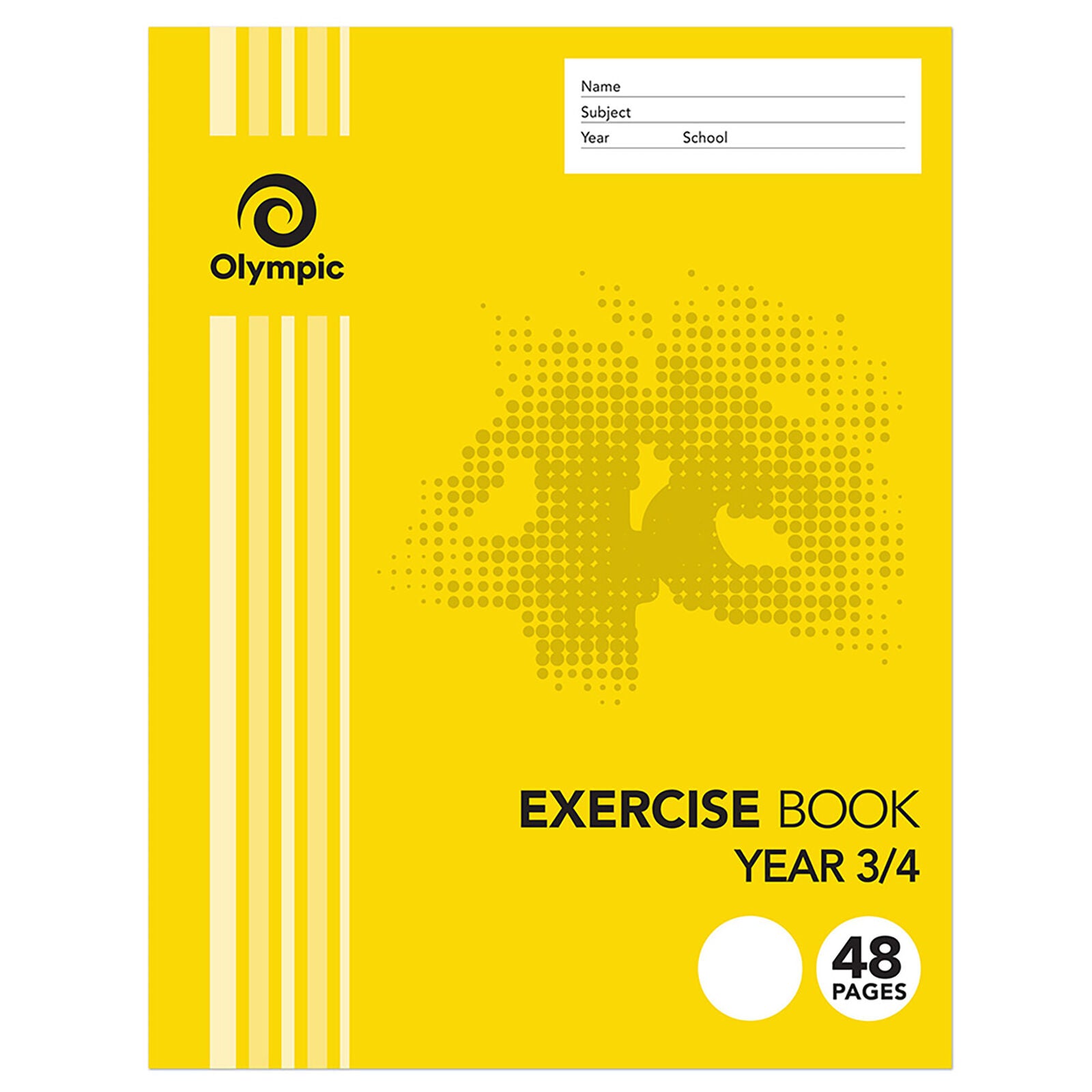 Olympic Exercise Book - 225x175mm Year 3/4: 48pg (Pack of 20)