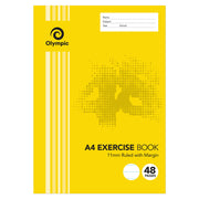 Olympic Exercise Book - 48pg A4 Stripe 11mm