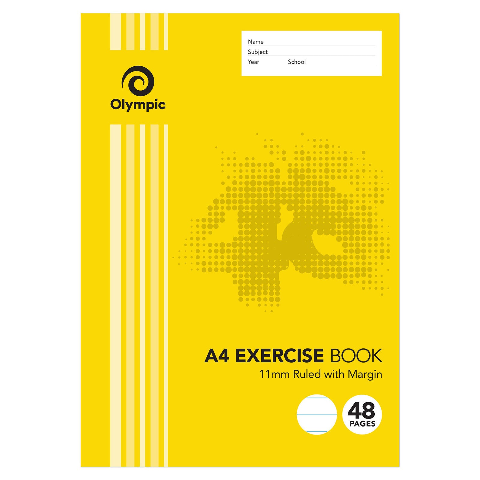 Olympic Exercise Book - 48pg A4 Stripe 11mm
