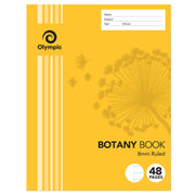 Olympic Botany Book - 225x175mm 8mm Ruled: 48pg (Single)