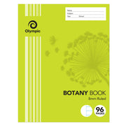 Olympic Botany Book - 225x175mm 8mm Ruled: 96pg (Single)