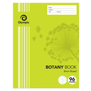 Olympic Botany Book - 225x175mm 8mm Ruled: 96pg (Pack of 10)