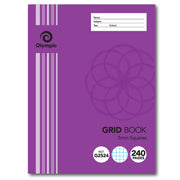 Olympic Grid Book - 225x175mm 5mm Grid: 240pg (Pack of 5)