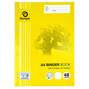 Olympic Binder Book - A4 8mm Ruled: 48pg (Pack of 20)