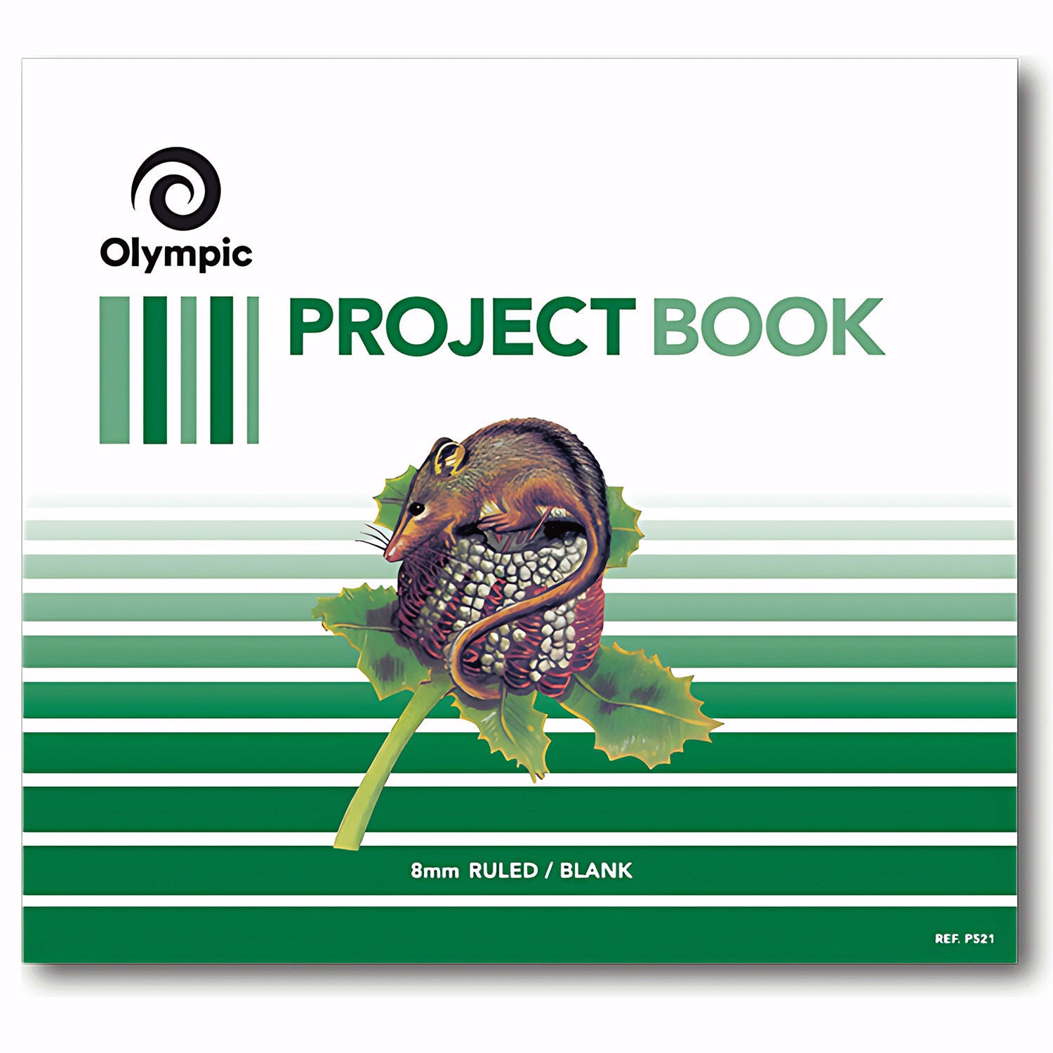 Olympic Project Book - 273x300mm 8mm Ruled/Blank 24pg (Pack of 20)