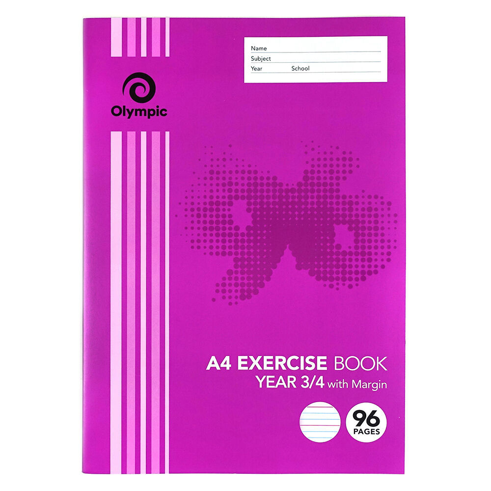 Olympic Exercise Book - A4 Year 3/4 96pg (Single)