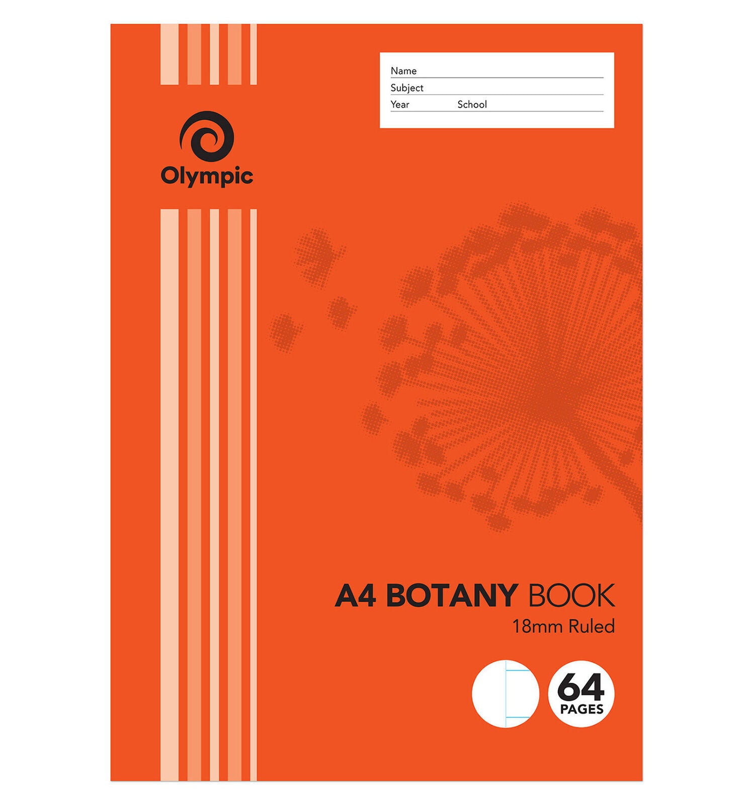 Olympic Botany Book - A4 18mm T186I: 64pg (Single)