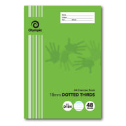 Olympic Exercise Book - A4 18mm Dotted-Thirds (D184I): 48pg (Pack of 20)