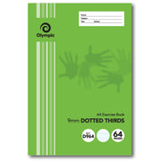Olympic Exercise Book - A4 9mm Dotted-Thirds (D964I): 64pg (Single)