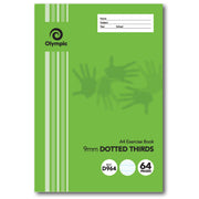 Olympic Exercise Book - A4 9mm Dotted-Thirds (D964I): 64pg (Pack of 20)