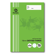Olympic Exercise Book - A4 18mm Dotted-Thirds (D189I): 96pg (Pack of 10)