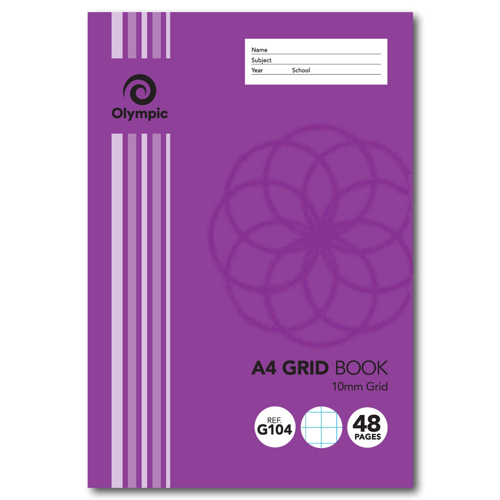 Olympic Grid Book - A4 10mm (G104): 48pg (Pack of 20)