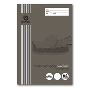 Olympic Exercise Book - NSW Student Book 250x175mm: 64pg 10mm Dark Grey (Single)