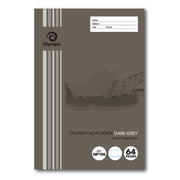 Olympic Exercise Book - NSW Student Book 250x175mm: 64pg 10mm Dark Grey (Pack of 20)