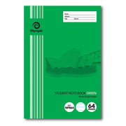 Olympic Exercise Book - NSW Student Book 250x175mm: 64pg 8mm Green (Single)