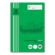 Olympic Exercise Book - NSW Student Book 250x175mm: 64pg 8mm Green (Pack of 20)