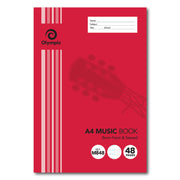 Olympic Music Book - A4 8mm Stave: 48pg (Single)